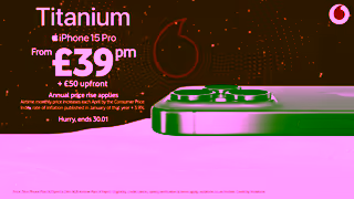 Vodafone iPhone 15 Pro Big Winter Sale Vodafone UK Ad Commercial Brand Imagery Photoshoot 2