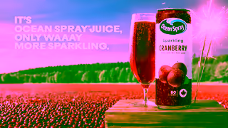 Ocean Spray ITS OCEAN SPRAY JUICE ONLY WAAAY MORE SPARKLING Ad Commercial Brand Imagery Photoshoot 2