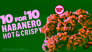 KFC KFCs 10 For 10 Habanero Hot Crispy Ad Commercial Brand Imagery Photoshoot 0