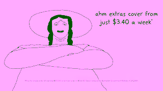 AHM ahm Extras from 340 a week FY25 post 1 April Ad Commercial Brand Imagery Photoshoot 1