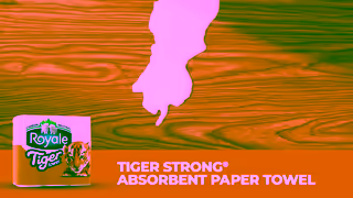 ROYALE TIGER STRONG Absorbent Soaks up Spills in Seconds Ad Commercial Brand Imagery Photoshoot 1
