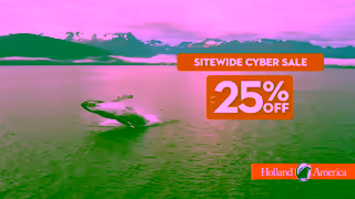 Holland America Cyber Sale Over 800 Cruises on Sale Ad Commercial Brand Imagery Photoshoot 0