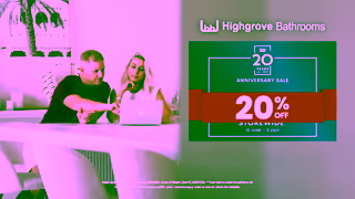 Highgrove Bathrooms 20th Anniversary Sale 20 Off Storewide Ad Commercial Brand Imagery Photoshoot 2
