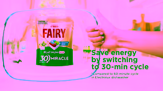 Fairy Save Energy by Switching to a 30 min cycle Thats Fairy Squeaking Clean Ad Commercial Brand Imagery Photoshoot 1