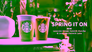 Starbucks Spring It On New Starbucks Lavender Beverages Ad Commercial Brand Imagery Photoshoot 2