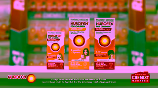 Chemist Warehouse Nurofen For Children Available At Chemist Warehouse Today Ad Commercial Brand Imagery Photoshoot 2