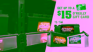 O'Reilly Auto Parts SuperStart Battery Rebate Shelf OReilly Auto Parts Ad Commercial Brand Imagery Photoshoot 0