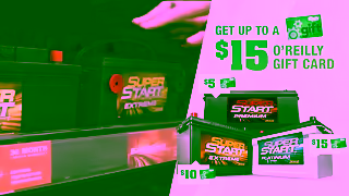O'Reilly Auto Parts SuperStart Battery Rebate Shelf OReilly Auto Parts Ad Commercial Brand Imagery Photoshoot 1