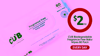Coles EDLP Coles CUB Biodegradable Fragrance Free Baby Wipes Ad Commercial Brand Imagery Photoshoot 2