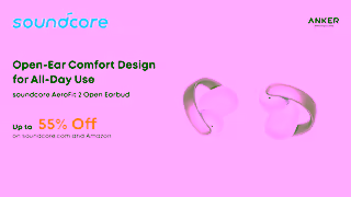 Soundcore Black Friday Deal Enjoy Peace of Mind with soundcore AeroClip Ad Commercial Brand Imagery Photoshoot 2