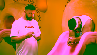 Cheerios Kelce Brothers Cheerios Challenge Ad Commercial Brand Imagery Photoshoot 1