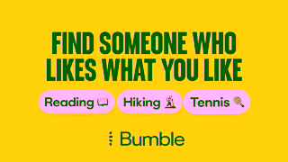 Bumble Name a better feeling than dating someone who likes what you like Well wait Ad Commercial Brand Imagery Photoshoot 2