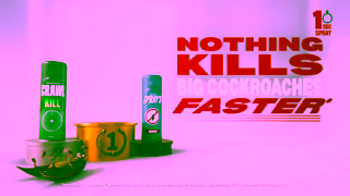 Mortein Mortein Nothing Kills Big Cockroaches Faster Ad Commercial Brand Imagery Photoshoot 1