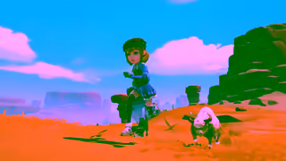 Focus Entertainment My Time at Sandrock Monster Whisperer Launch Trailer Ad Commercial Brand Imagery Photoshoot 2