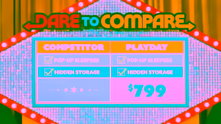 Bob's Discount Furniture Dare to Compare Bobs Playday 2 Piece Sectional Labor Day 2024 Ad Commercial Brand Imagery Photoshoot 1