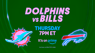 Sports on Prime Thursday Night Football Week 3 Dolphins vs Bills Thursday Ad Commercial Brand Imagery Photoshoot 1