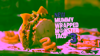 Jack in the Box Monster Tacos ft Mummy Wrapped Monster Tacos Behind You Jack in the Box Ad Commercial Brand Imagery Photoshoot 1