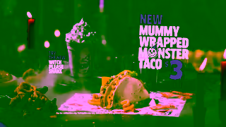 Jack in the Box Monster Tacos ft Mummy Wrapped Monster Tacos Behind You Jack in the Box Ad Commercial Brand Imagery Photoshoot 2
