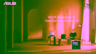 ASUS Zenbook S 14 New Zen With Superior AI Ad Commercial Brand Imagery Photoshoot 2