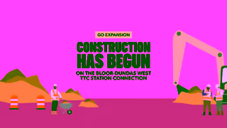 Metrolinx Weve begun construction on the Bloor Dundas West TTC Station connection Ad Commercial Brand Imagery Photoshoot 1