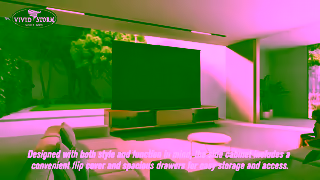 VIVIDSTORM Stylish SpaceSaving and SuperSmart The VIVIDSTORM Laser TV Cabinet Geneva for the Modern Home Ad Commercial Brand Imagery Photoshoot 2