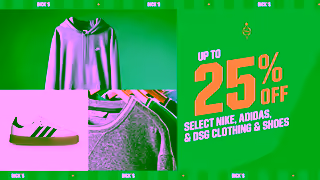 DICK'S Sporting Goods DKSHOL25 NOV WK1 MIXED DSG6060NH 16X9 Ad Commercial Brand Imagery Photoshoot 0