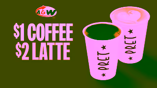 A&W AW Pret 1 Coffee 2 Latte Ad Commercial Brand Imagery Photoshoot 2