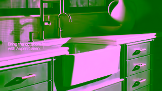 KOHLER KOHLER Heritage Colors Serene Aspen Green Kitchen Ad Commercial Brand Imagery Photoshoot 0