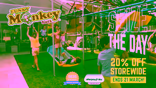 Funky Monkey Bars 20 off Family Fun Seize the Day with funkymonkeybars7629 Ad Commercial Brand Imagery Photoshoot 0