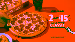 Little Ceasars Pizza 2 for 15 Classic Pizzas Ad Commercial Brand Imagery Photoshoot 2