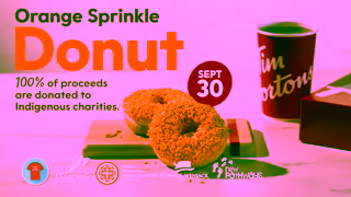 Tim Hortons Orange Sprinkle Donut 2025 Ad Commercial Brand Imagery Photoshoot 2