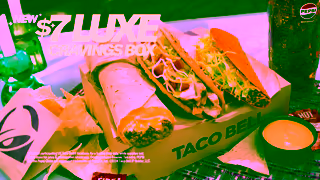 Taco Bell Luxe For Less 7 Luxe Cravings Box Commercial Taco Bell Ad Commercial Brand Imagery Photoshoot 0