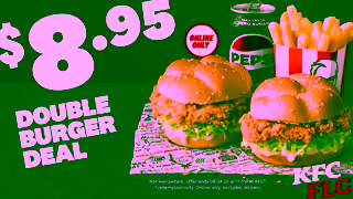 KFC KFCs 895 Double Burger Deal Ad Commercial Brand Imagery Photoshoot 0