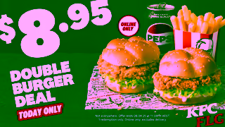 KFC KFCs 895 Double Burger Deal Ad Commercial Brand Imagery Photoshoot 1