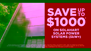 Solahart Save up to 1000 on a Solahart Solar Power System 5kW SOLA1411SP15 Ad Commercial Brand Imagery Photoshoot 1
