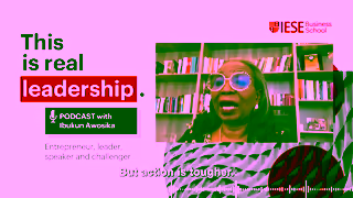 IESE Business School How to bring your authentic self to work With Ibukun Awosika This Is Real Leadership Podcast Ad Commercial Brand Imagery Photoshoot 2