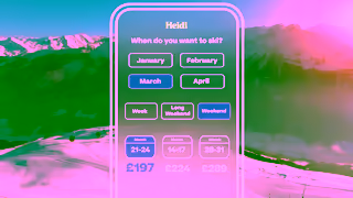 Heidi Holidays Flexible Date Search with Heidi Ski Holidays Ad Commercial Brand Imagery Photoshoot 1