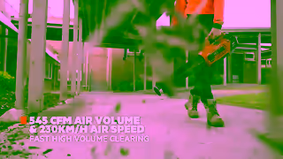 AEG Power Tools AEG 58V Brushless Jet Blower Skin ABL58JB in action Ad Commercial Brand Imagery Photoshoot 0