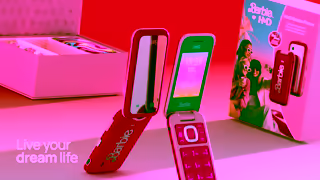 HMD Devices Say hello to the ultimate Barbie Flip Phone its chic its sleek and yes its PINK Ad Commercial Brand Imagery Photoshoot 2