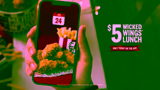 KFC KFCs 5 Wicked Wing Lunch Ad Commercial Brand Imagery Photoshoot 1