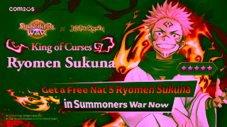 Summoners War JujutsuKaisen Com2uS5star character emphasis UA video W EN Ad Commercial Brand Imagery Photoshoot 2