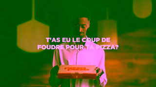 Pizza Pizza Cest le coup de foudre assur avec notre spcial Coup de foudre Ad Commercial Brand Imagery Photoshoot 0