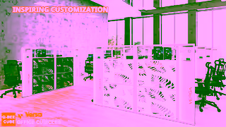 Versa Tables Versatables QBee Cube Glass Office Cubicles CLOTH Modules Ad Commercial Brand Imagery Photoshoot 1