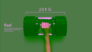 SMRTFT SMRTFT Adjustable dumbbells the best in the world Ad Commercial Brand Imagery Photoshoot 2