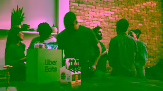 Uber Eats Idris Elba in Bottle of Action Uber Eats Ad Commercial Brand Imagery Photoshoot 0