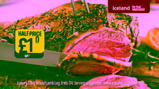 Iceland Foods HALF PRICE LAMB at Iceland The Food Warehouse Ad Commercial Brand Imagery Photoshoot 1