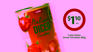 Coles EDLP Coles Italian Diced Tomatoes Ad Commercial Brand Imagery Photoshoot 1
