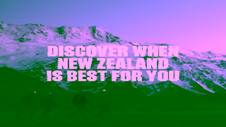 Tourism New Zealand Discover when New Zealand is best for you Ad Commercial Brand Imagery Photoshoot 2