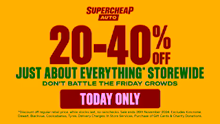 Supercheap Auto Skip the Black Friday Crowds Shop today and get 2040 off just about everything Ad Commercial Brand Imagery Photoshoot 0