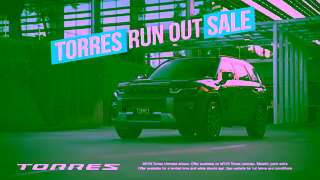 KGM SsangYong KGM SsangYong TORRES MY25 Run Out Sale 30s Ad Commercial Brand Imagery Photoshoot 2